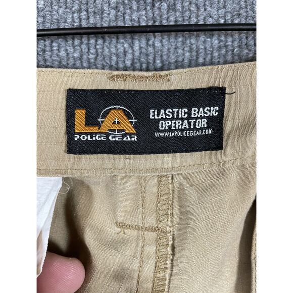 LA Police Gear Pants Mens 38 (34X30) Khaki Ripstop Tactical Basic Operator Cargo - Picture 7 of 13
